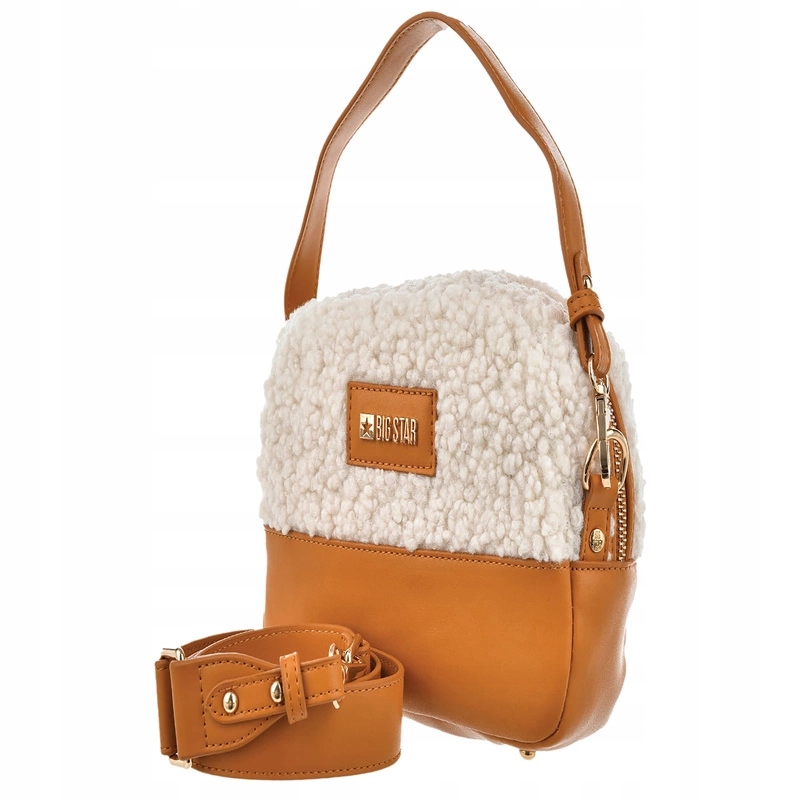 Dámská Kabelka Malá Eko Kůže Na Zip Big Star OO574131 Camel univerzální