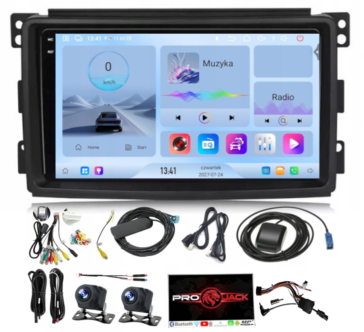 Rádio Navigácia Smart W451 2006-2009 Wifi Carplay Usb 4GB 64GB Sim