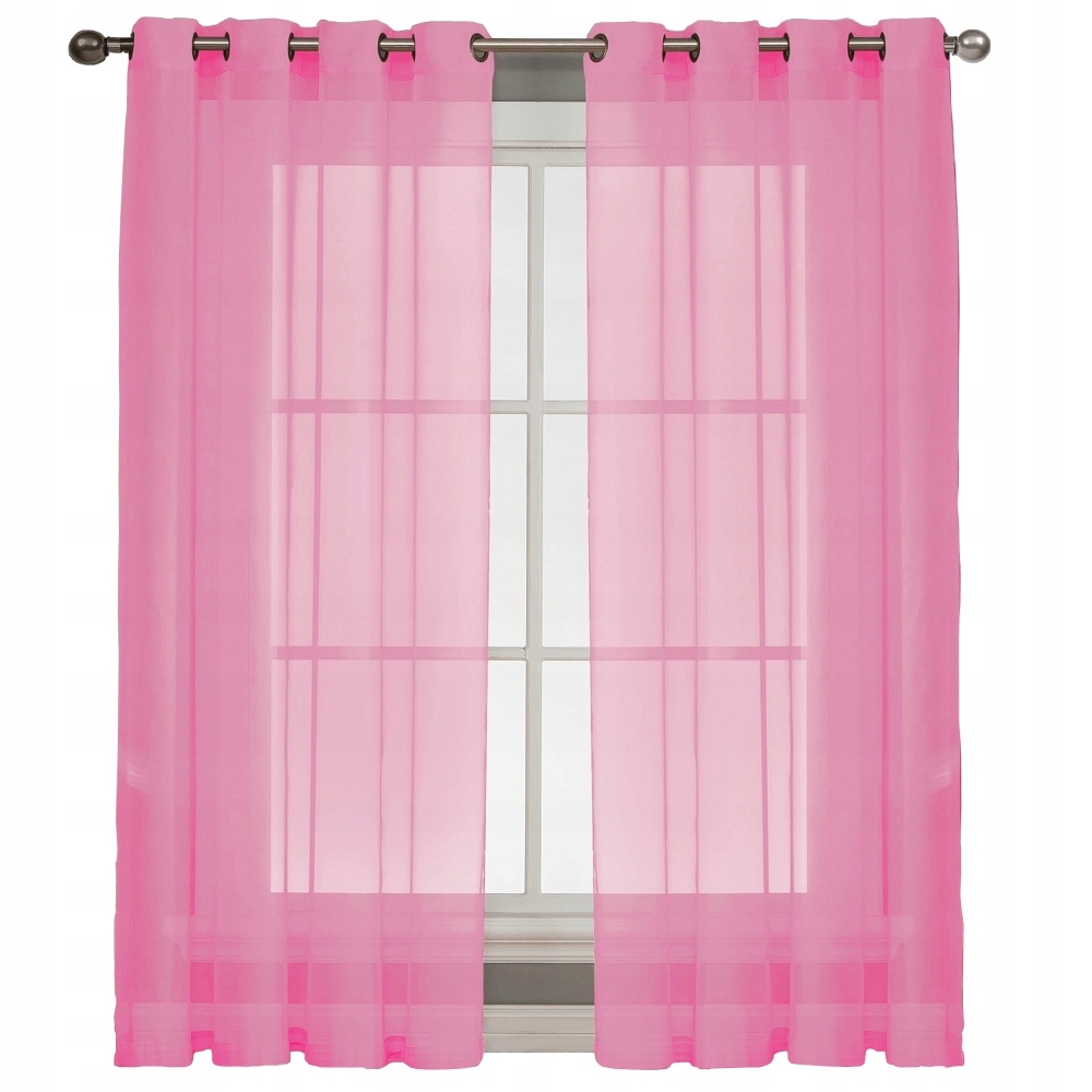 

Firana Woal Na Przelotki 145x250 wys. różowy