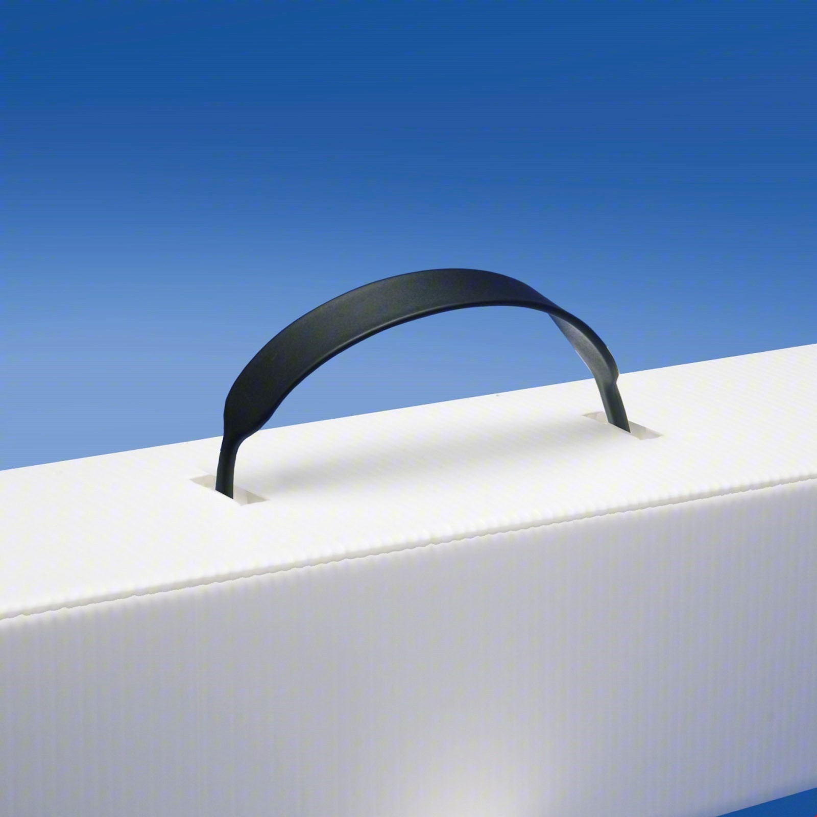 Rączka do kartonów z półokrągłą końcówką biała 100 szt Marka bez marki