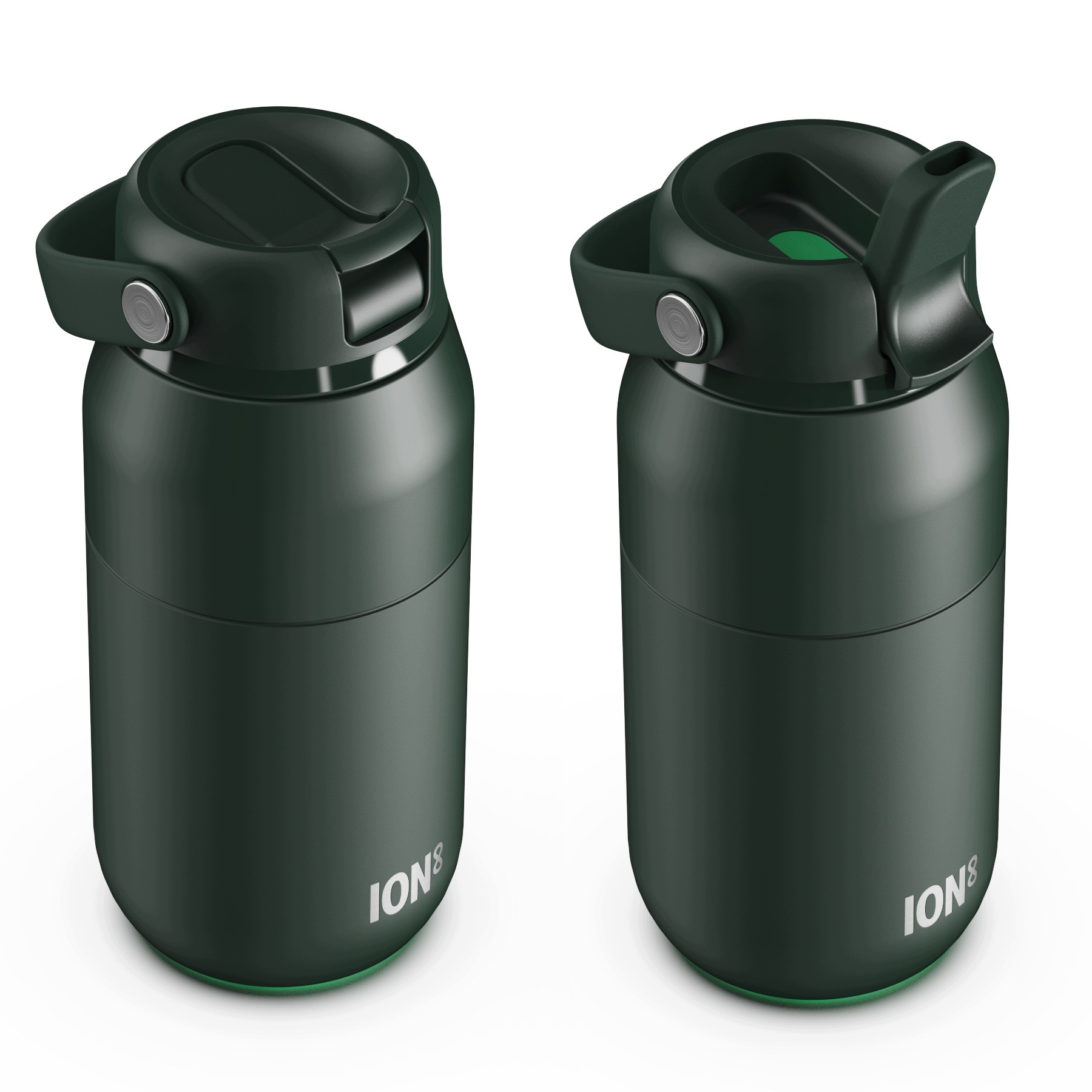 Termos Portójna Izolacja Stalowa Słomka Płaski Ustnik Premium ION8 360 ml