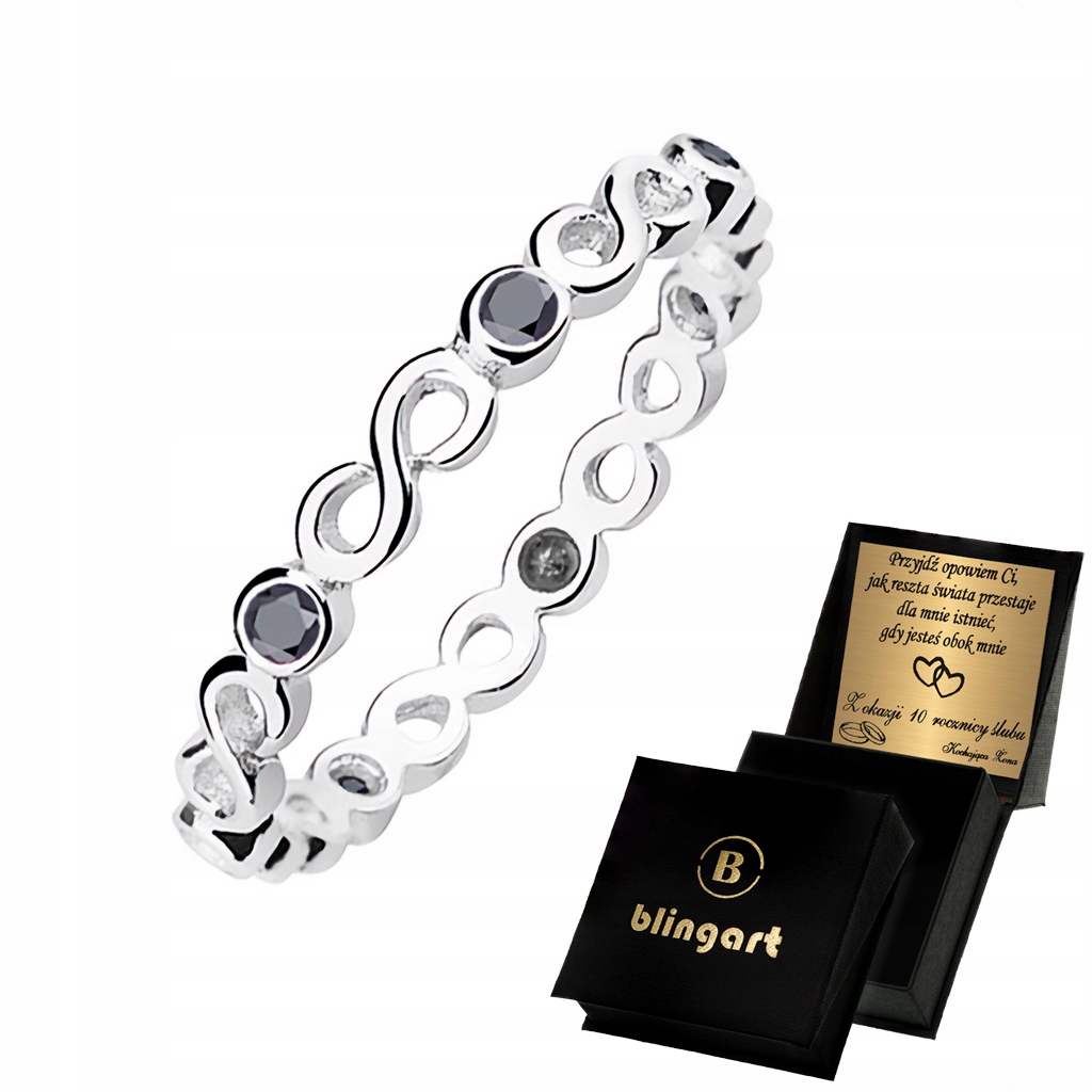 Pierścionek srebrny damski NIESKOŃCZONOŚĆ 925