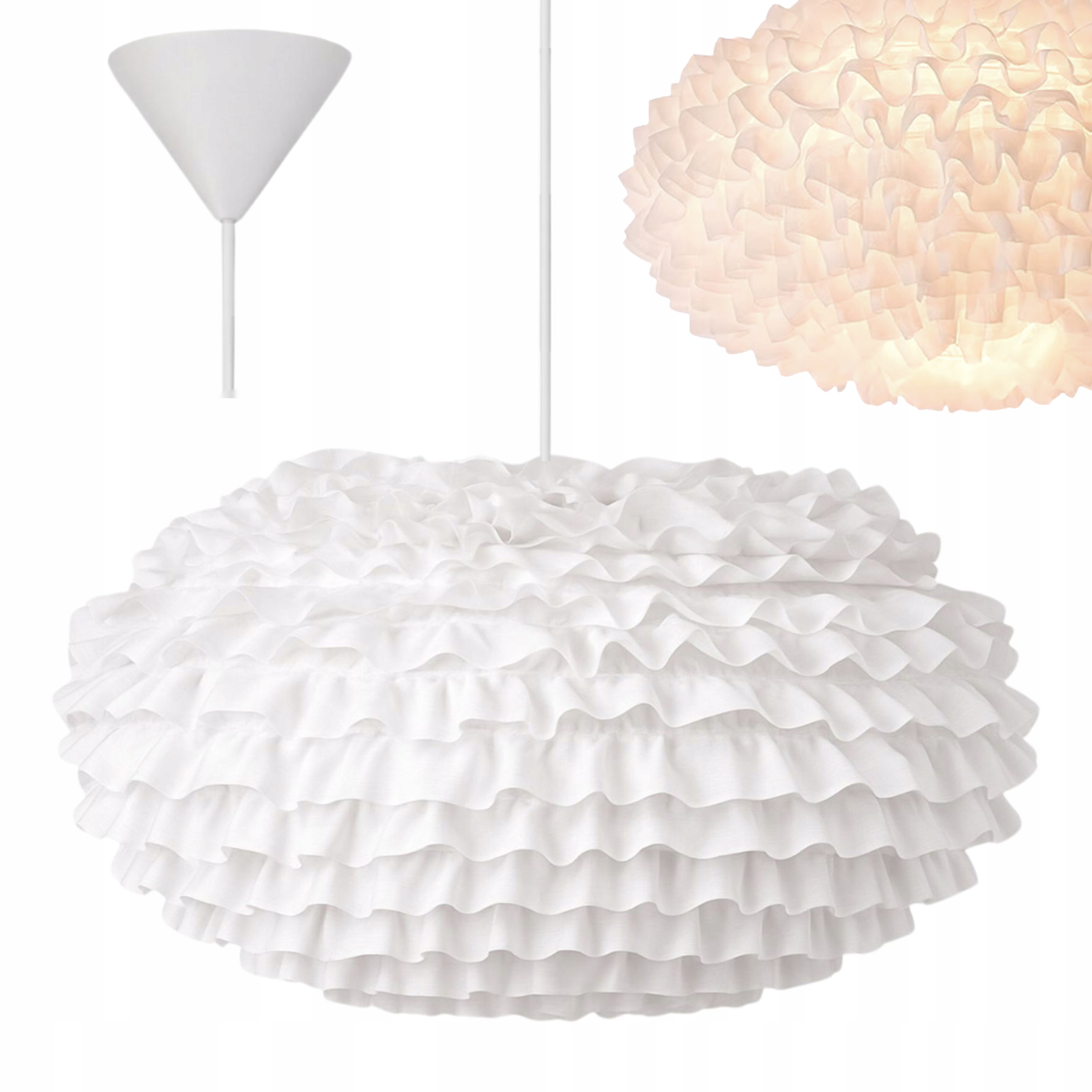 stropní svítidlo Led Lustr Stropní Svítidlo Závěsná bílá E27 Moderní pokoj Obláček