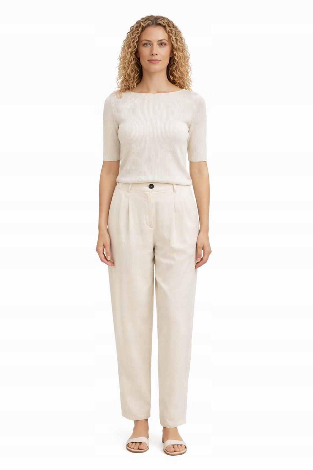 Max&co Dámský Svetr S Krátkým Rukávem A Těsným Výstřihem XL I3C