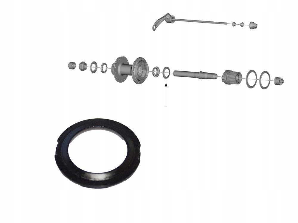 Pierścień Inner Cover do piast Shimano FH-MT500