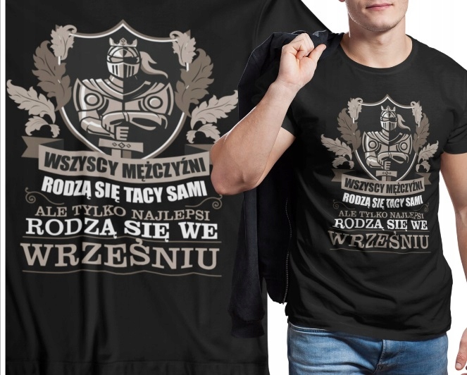 KOSZULKA MĘSKA PREZENT URODZINY DOWOLNY MIESIĄC