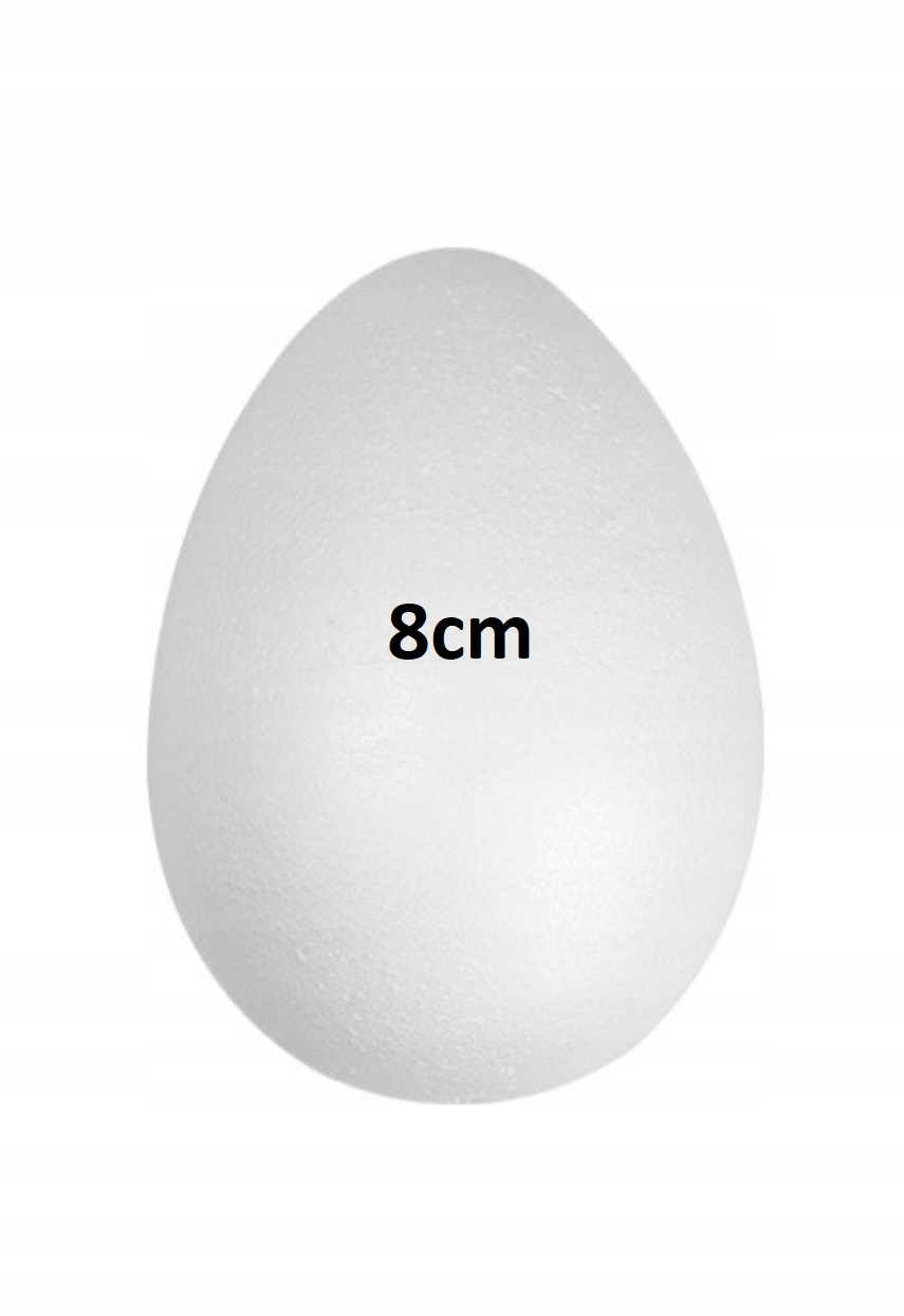 Jajko 8 cm Styropianowe Wielkanocne