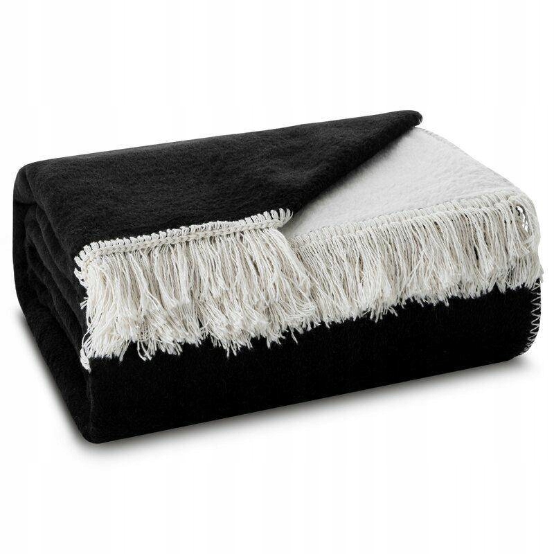 Přikrývka přehoz na postel měkká Duo 220x240 cm teplá