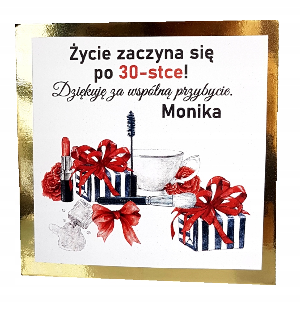 

podziękowania Magnesy dla gości upominki 30-stka