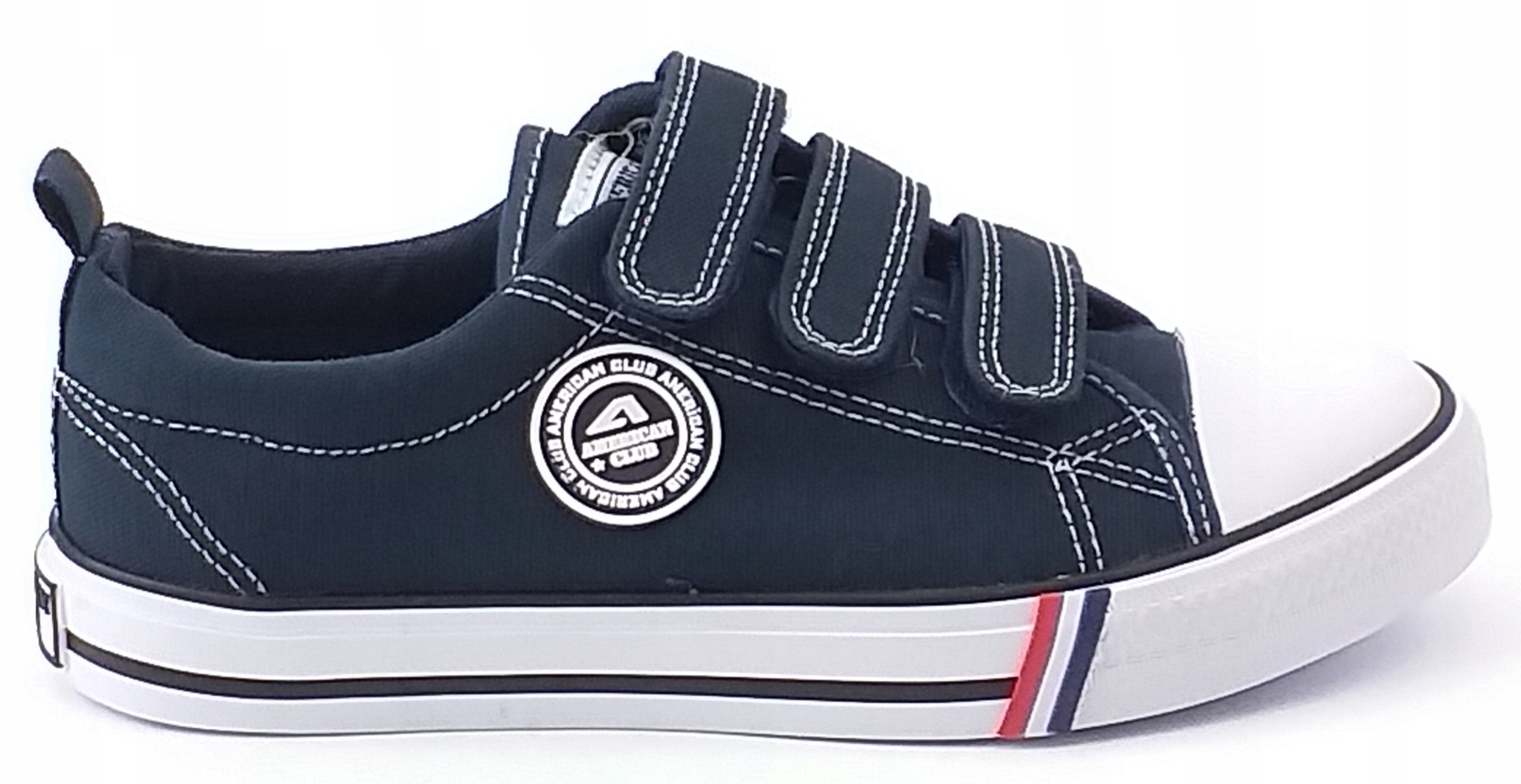 

American Trampki Niskie Na Rzepy Granatowe Rzep 32