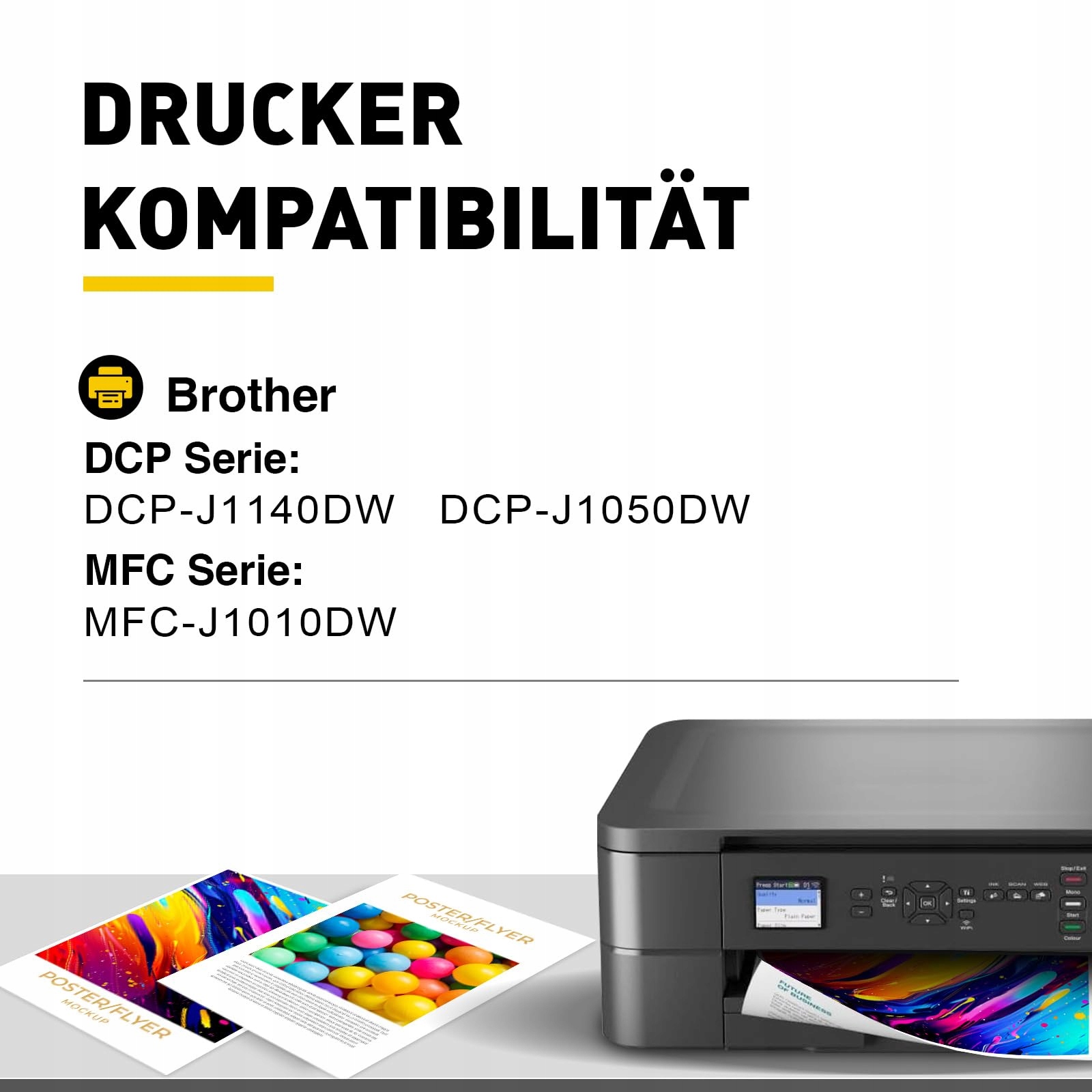 BROTHER LC421XL Zestaw Tuszy 8 Sztuk DCP-J1050DW MFC-J1010DW DCP-J1140DW — miniatura 2