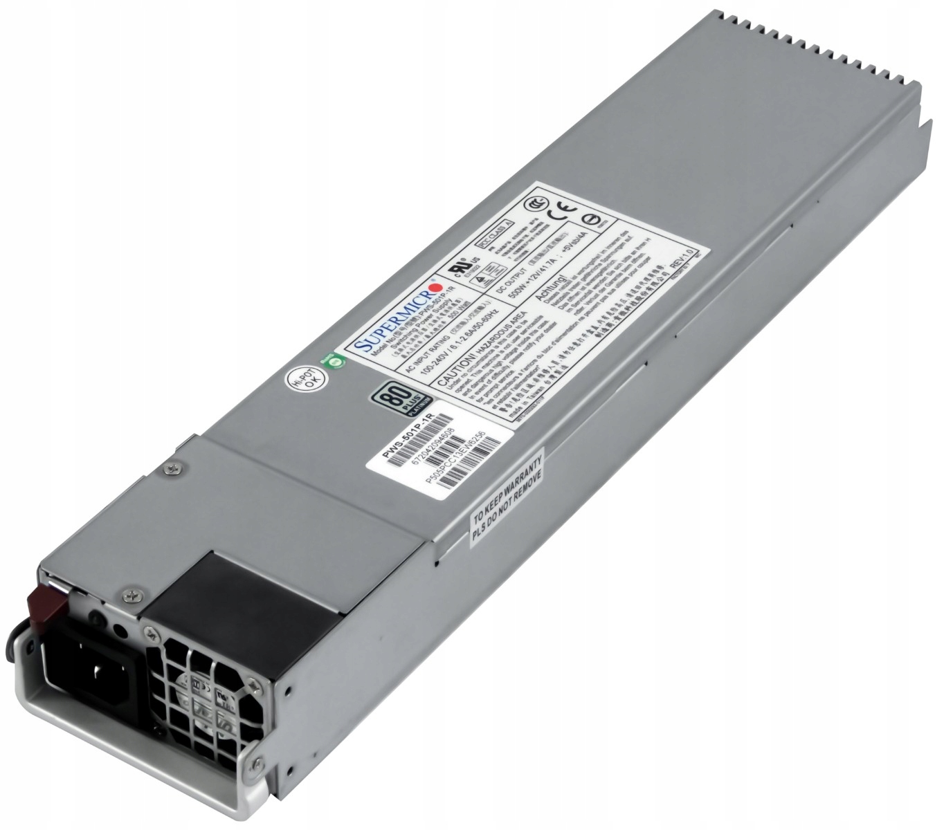 Supermicro PWS-501P-1R 500W 1U 80 Plus Platinum