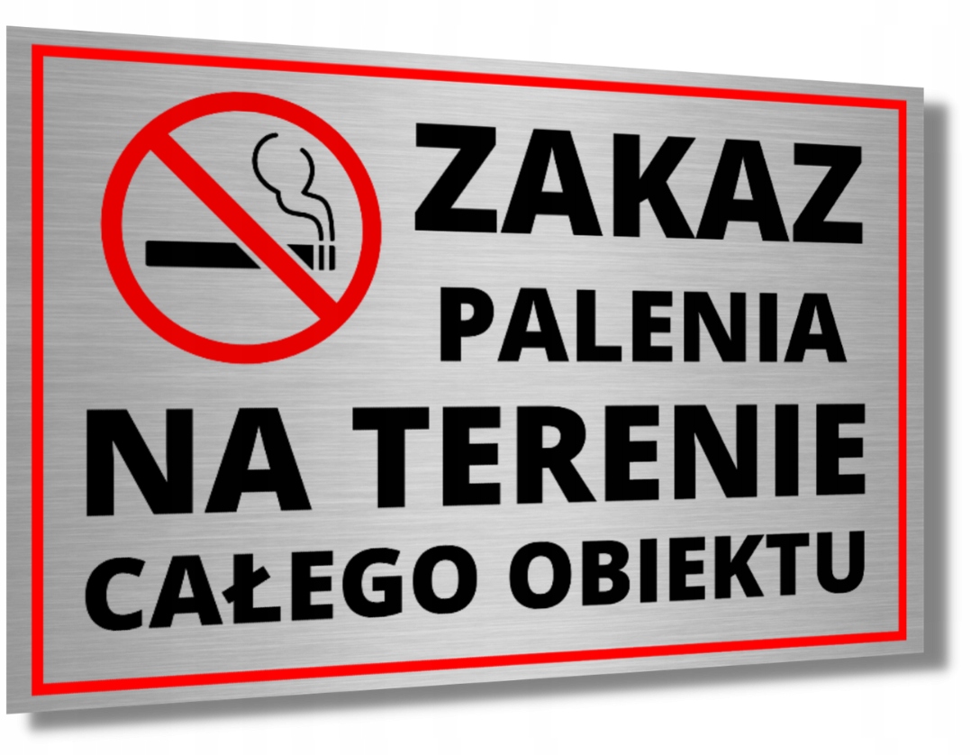 

Tabliczka Zakaz Palenia Aluminiowa Uv Nie Palić