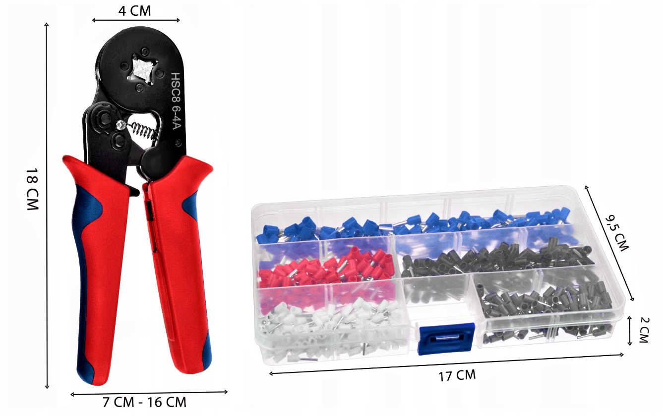 ZACISKARKA DO KABLI TULEJEK PRASKA ZESTAW + ETUI Kod producenta ZACISKARKA DO KABLI TULEJEK PRASKA