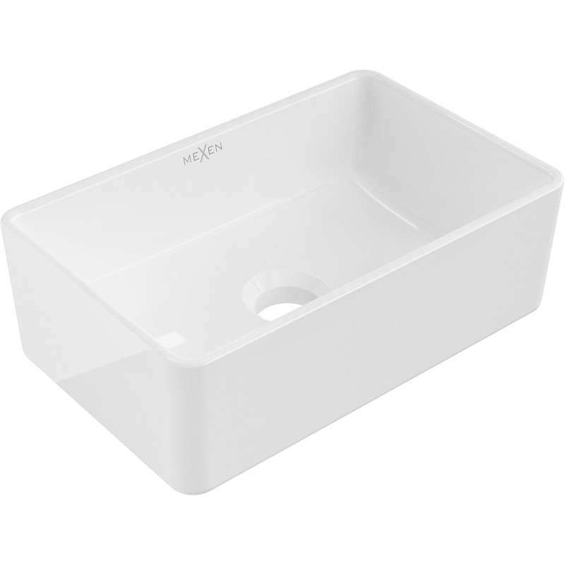 Mexen Nadia umyvadlo na desku 36 x 23 cm, Bílá