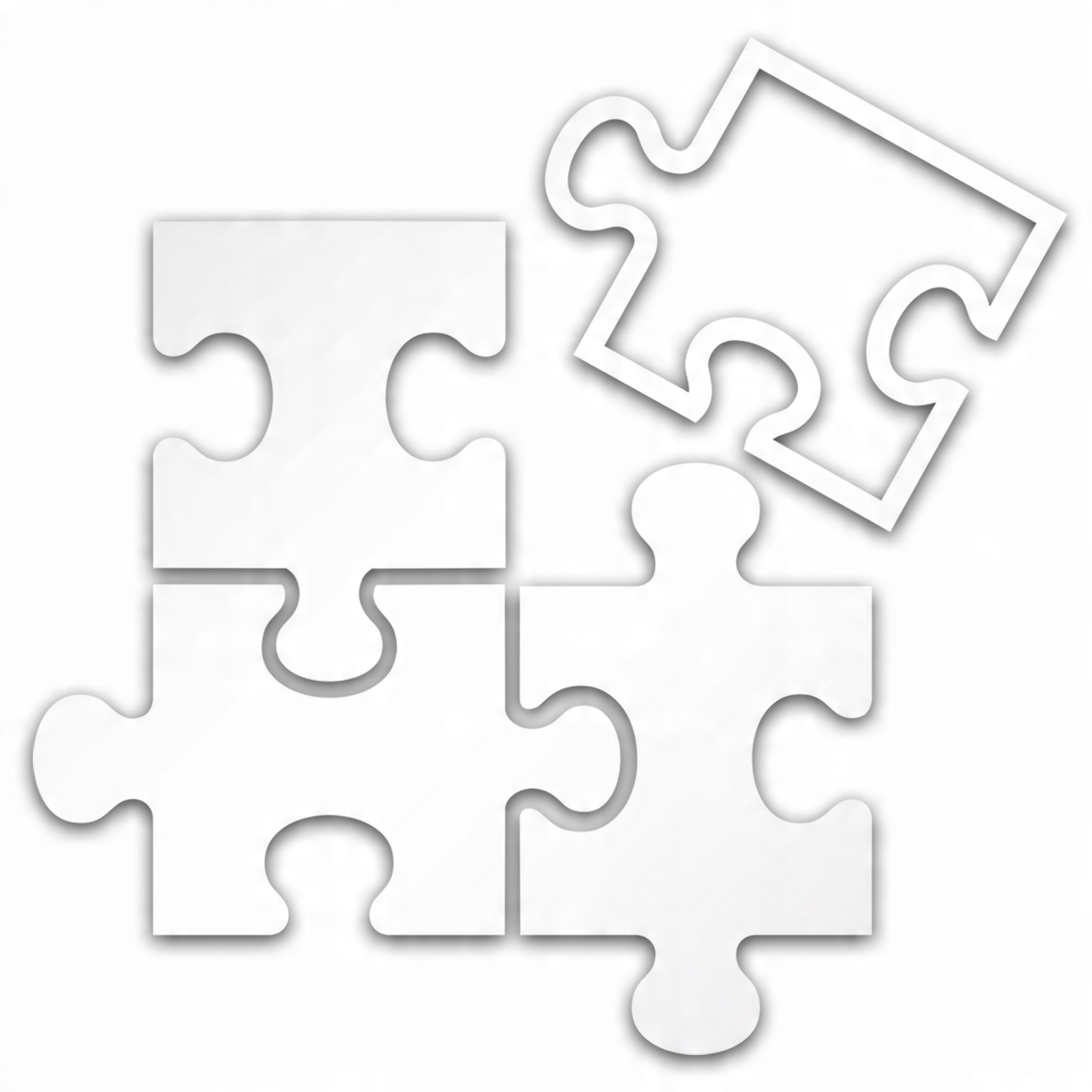 

Puzzle nalepka samoprzylepna na samochód - odblask