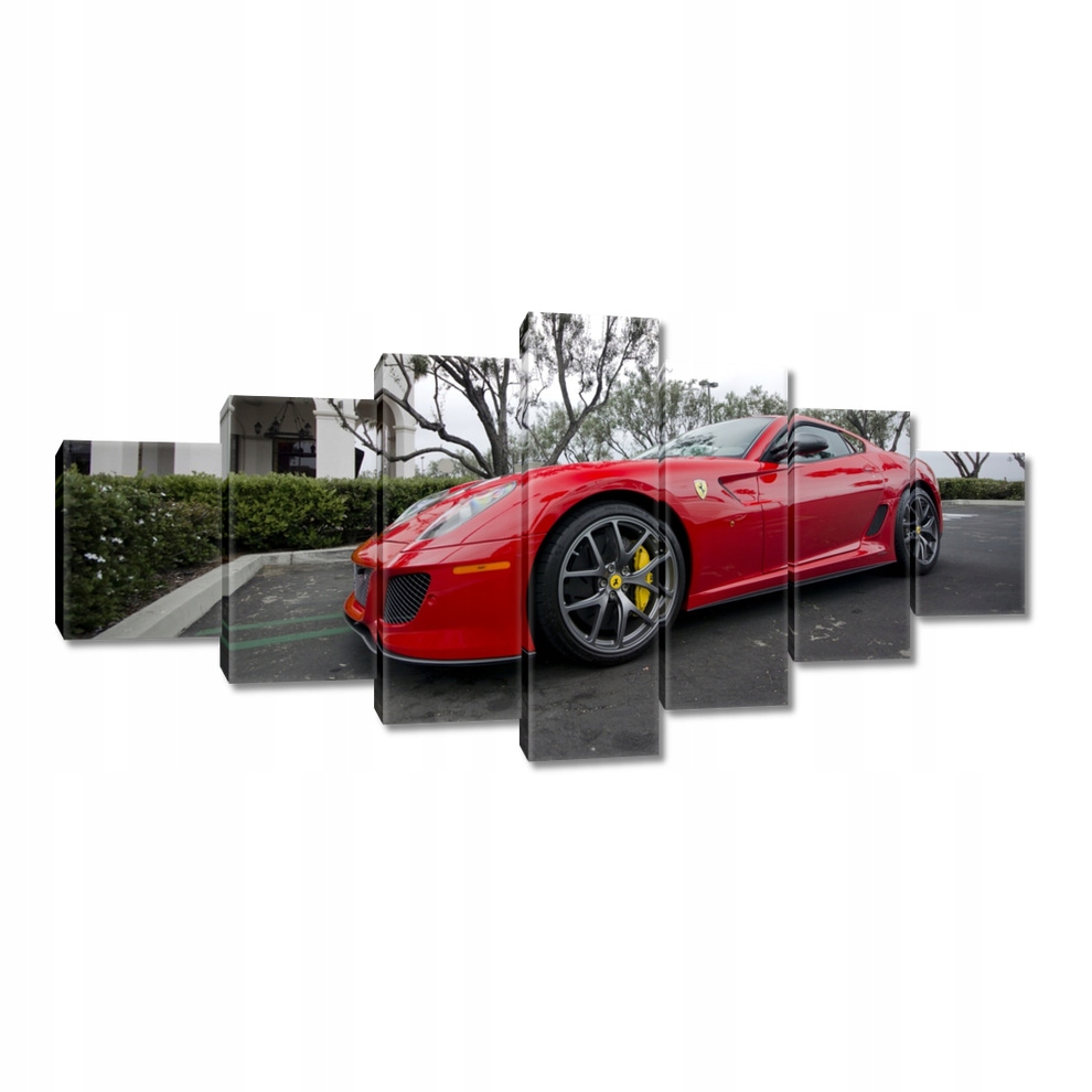 

Obrazy 210x100 Czerwony samochód Ferrari