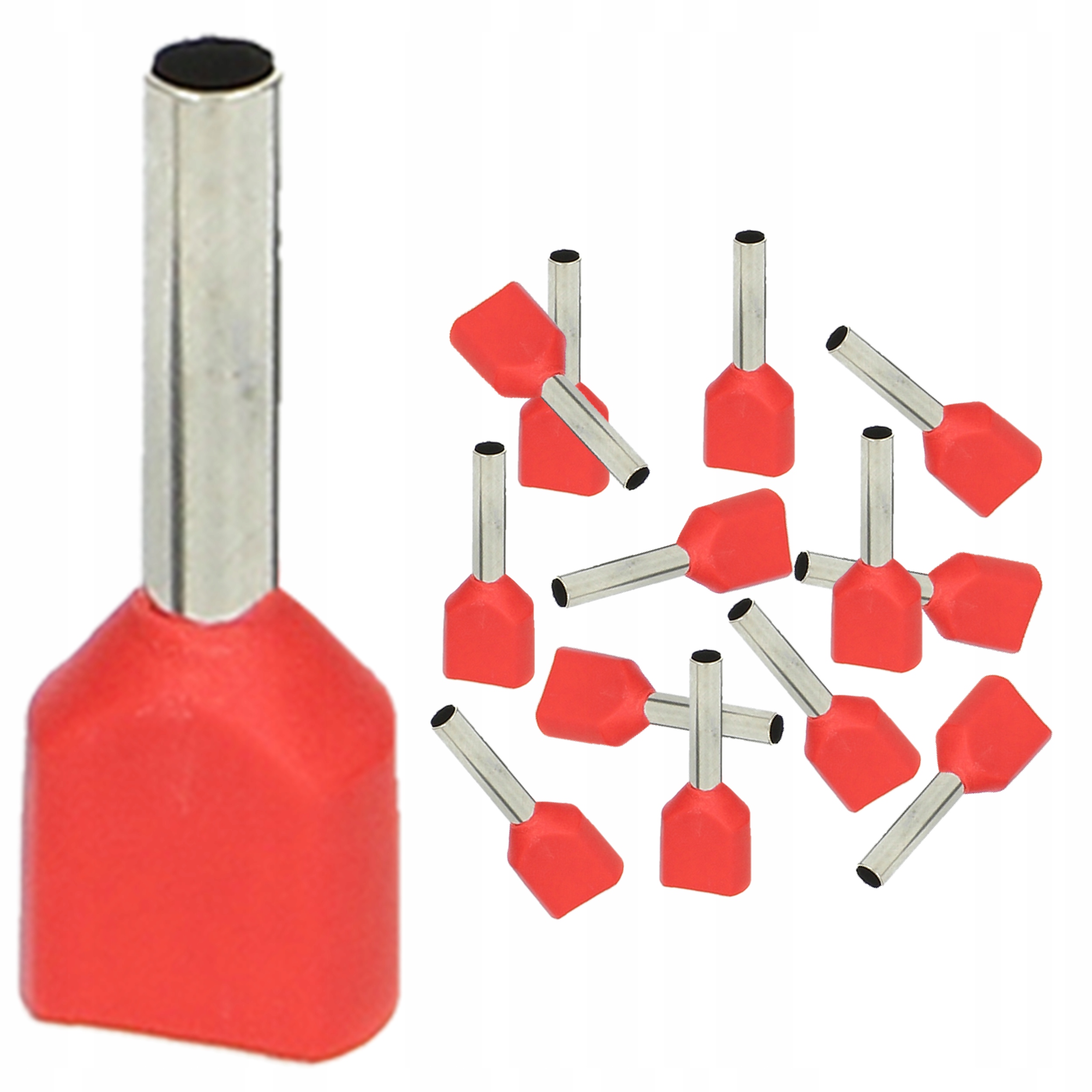 

Tulejki Izolowane Kablowe Podwójne 1mm² 100 Sztuk