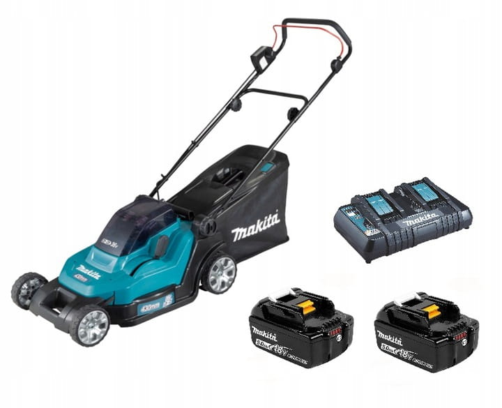 Makita DLM432PT2 Akumulátorová sekačka 2x5Ah 43 cm