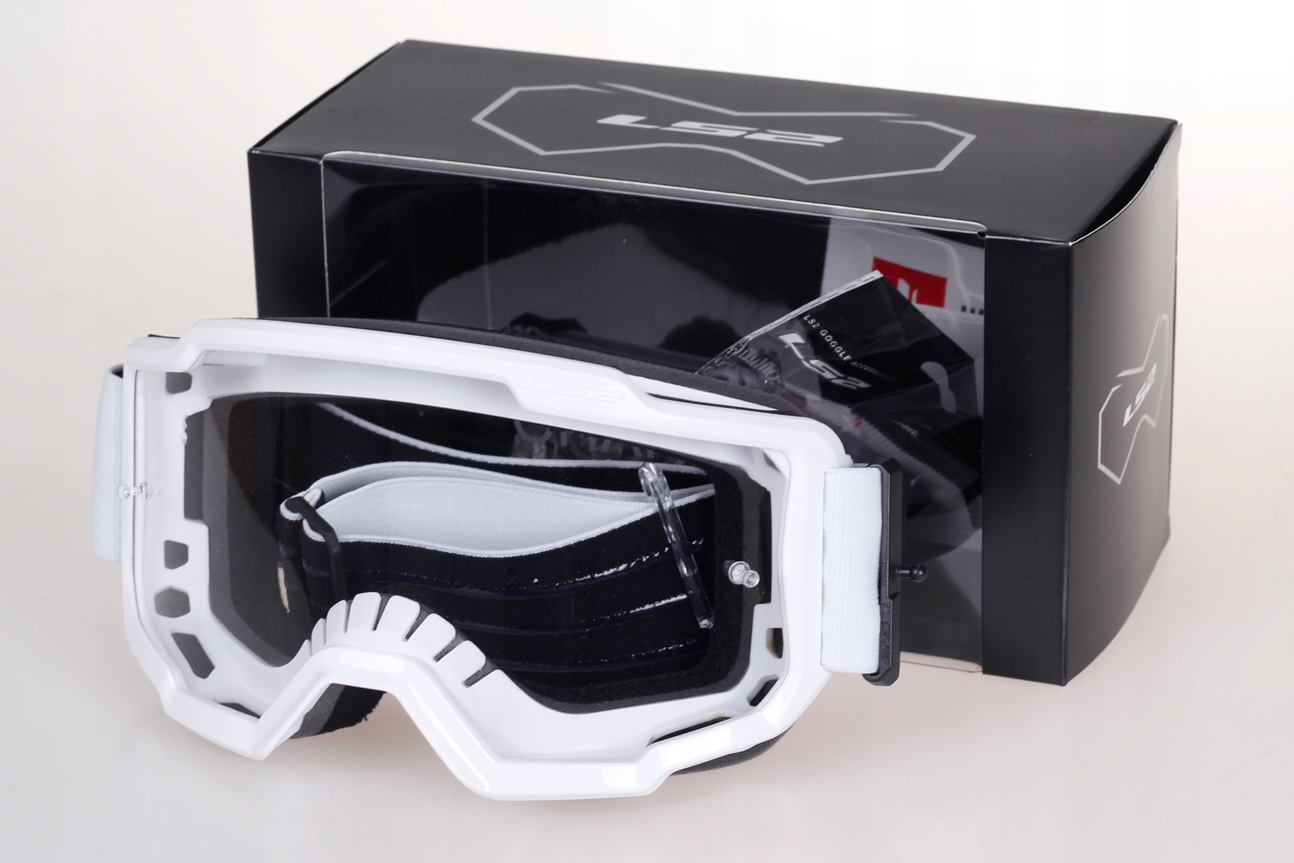 GOGLE CROSS ENDURO MOTOCROSS ATV LS2 CHARGER WHITE białe Numer katalogowy producenta AK7202001002