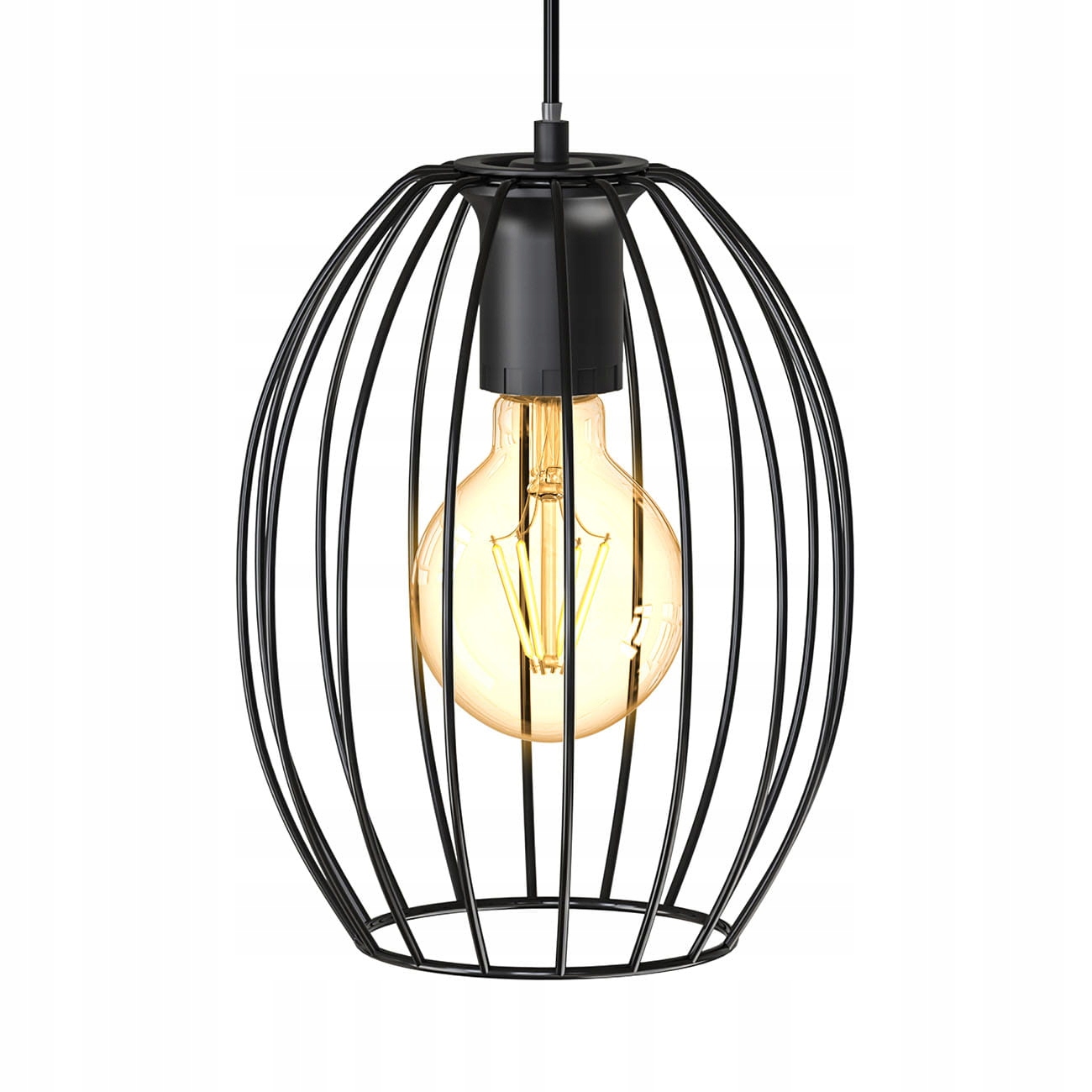 

Lampa Wisząca 1x E27 Zwis Loft Drut Retro