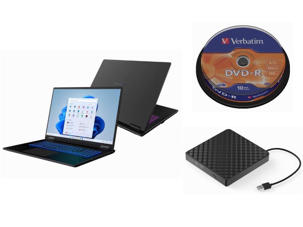 Laptop Gigabyte Windows 11 Home Amd Ryzen 7 Zewnętrzny Napęd DVD 10 P