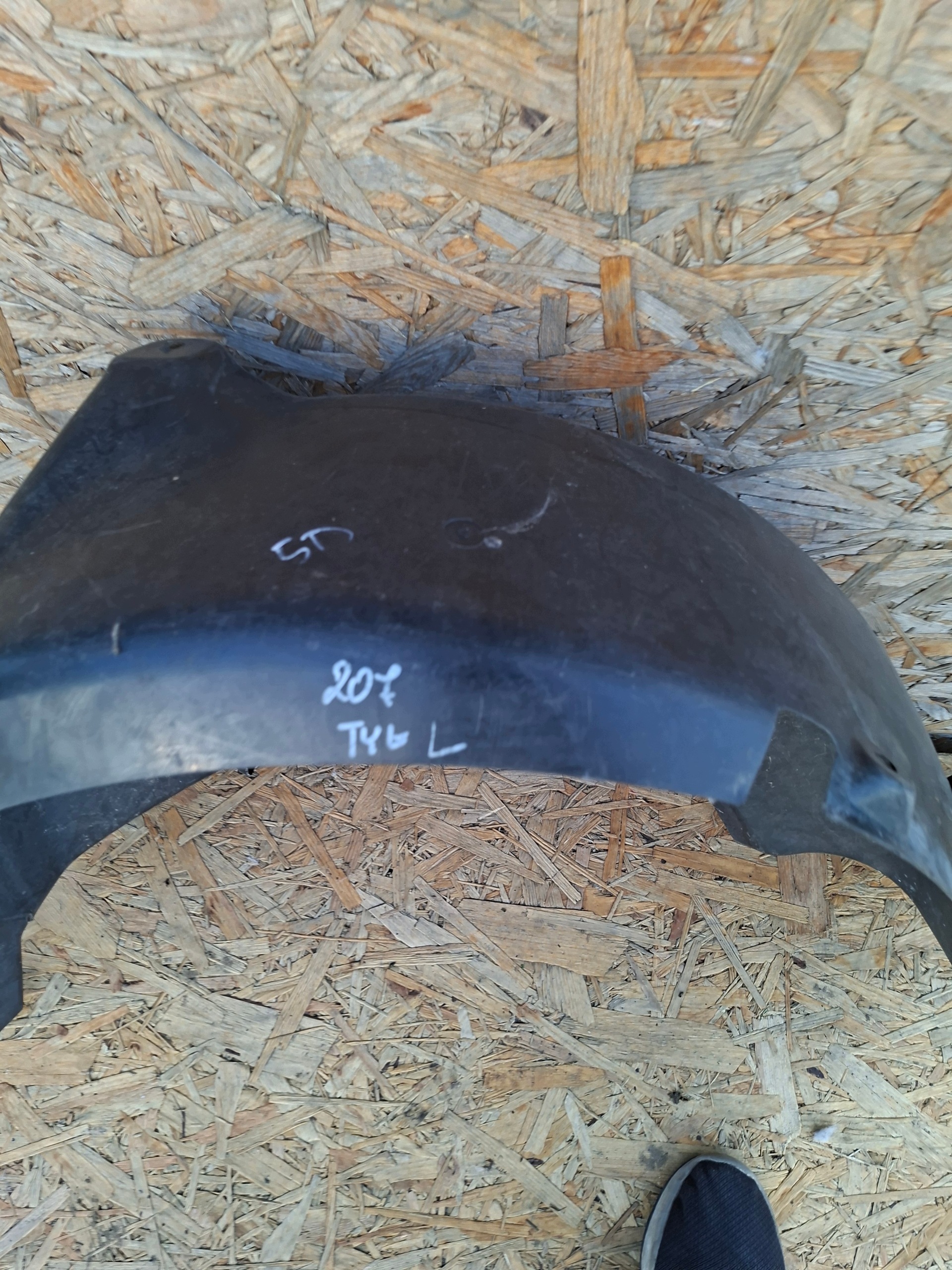 mudguard rear part rear. left PEUGEOT 207 9680139980