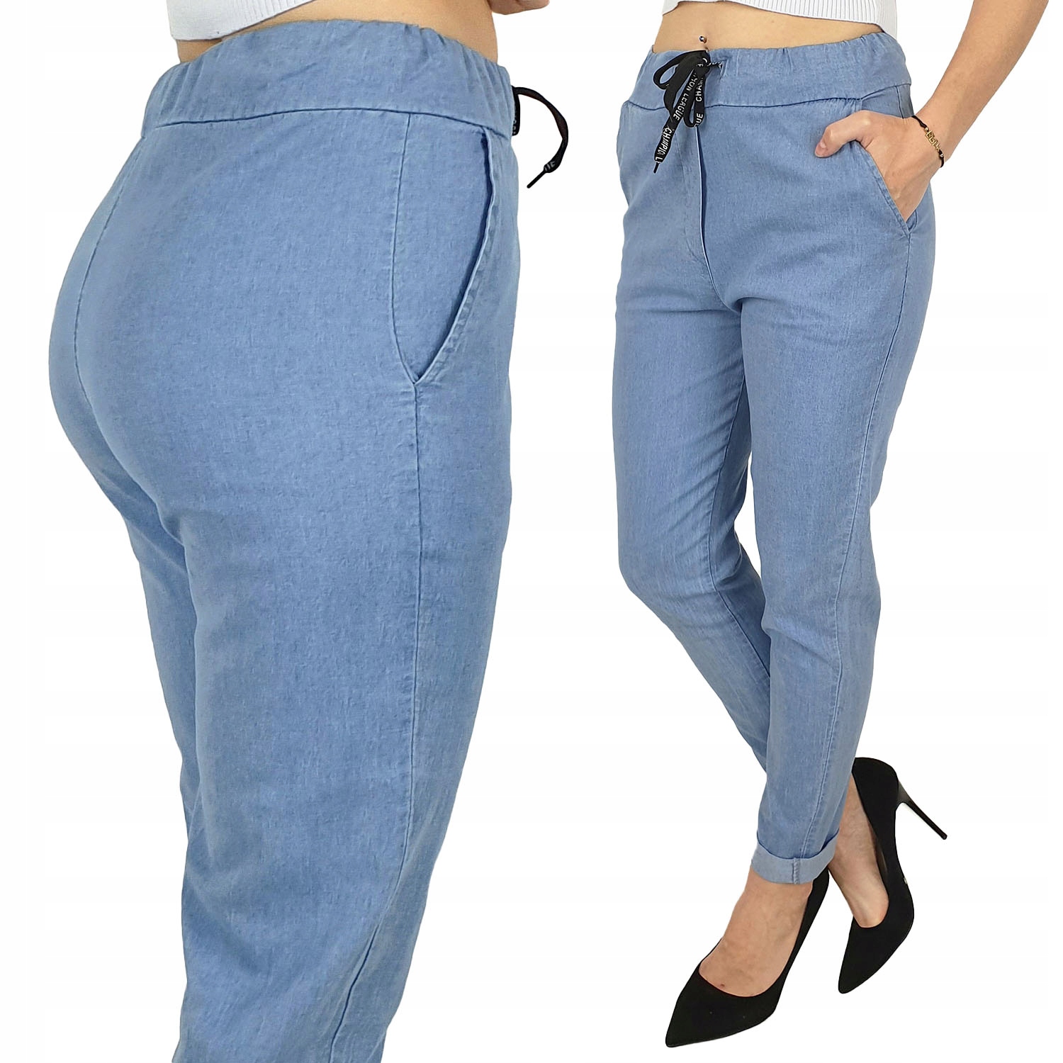 

#elastyczne - Spodnie - Damskie - Cygaretki Kolory