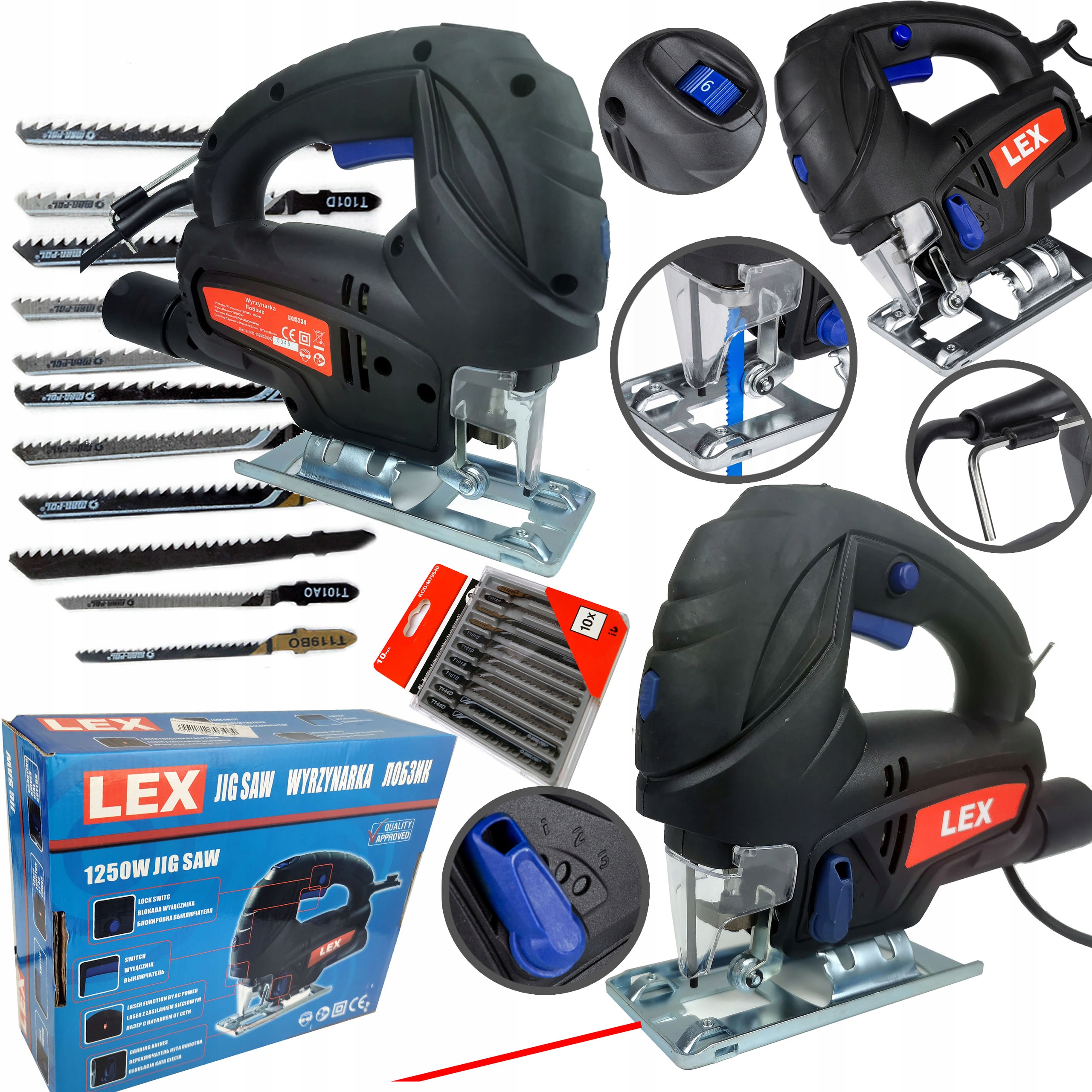 ЛОБЗИК ПИЛА ПО ДЕРЕВУ + НОЖИ