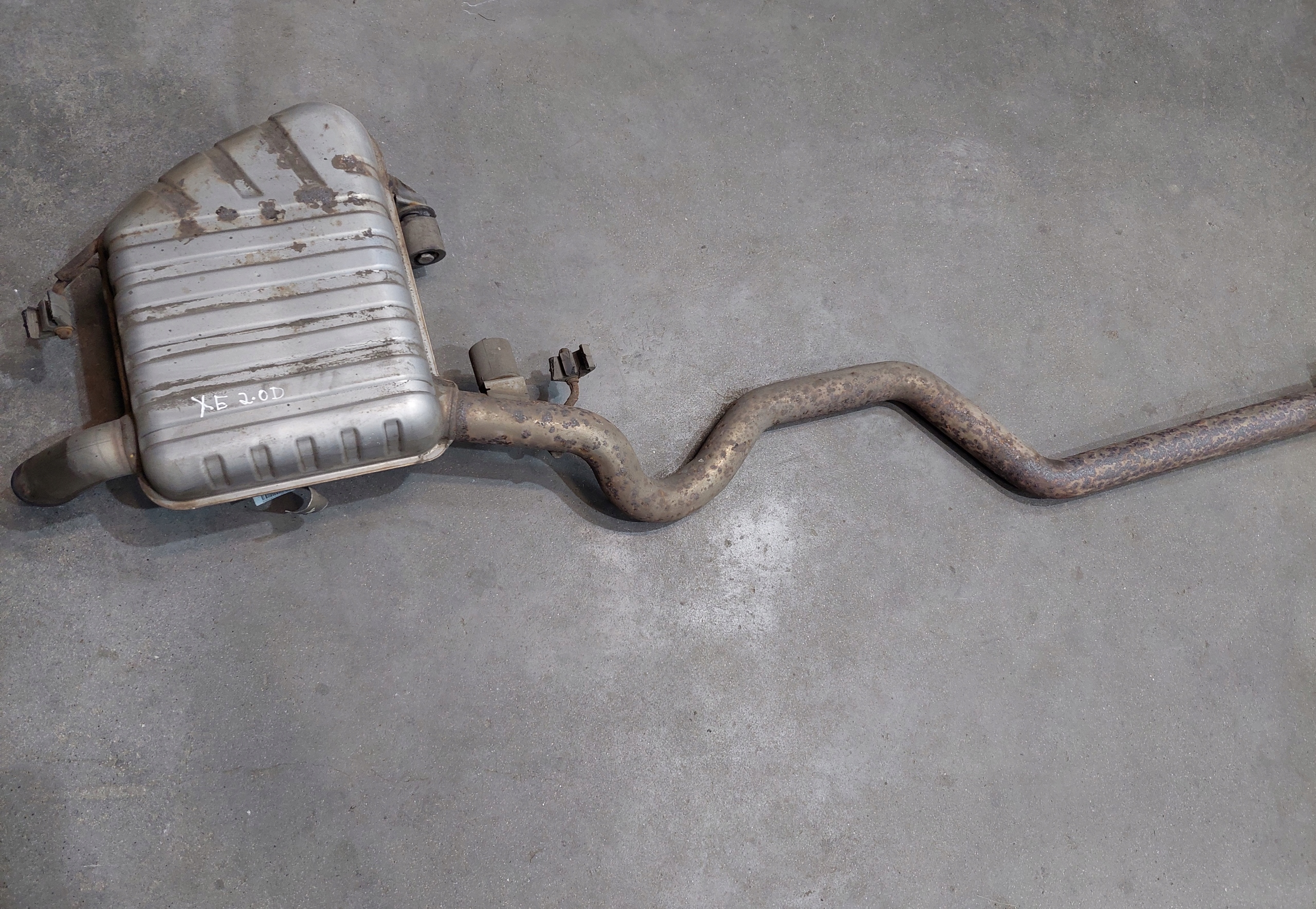 muffler, exhaust complete JAGUAR XE X760 2.0 D