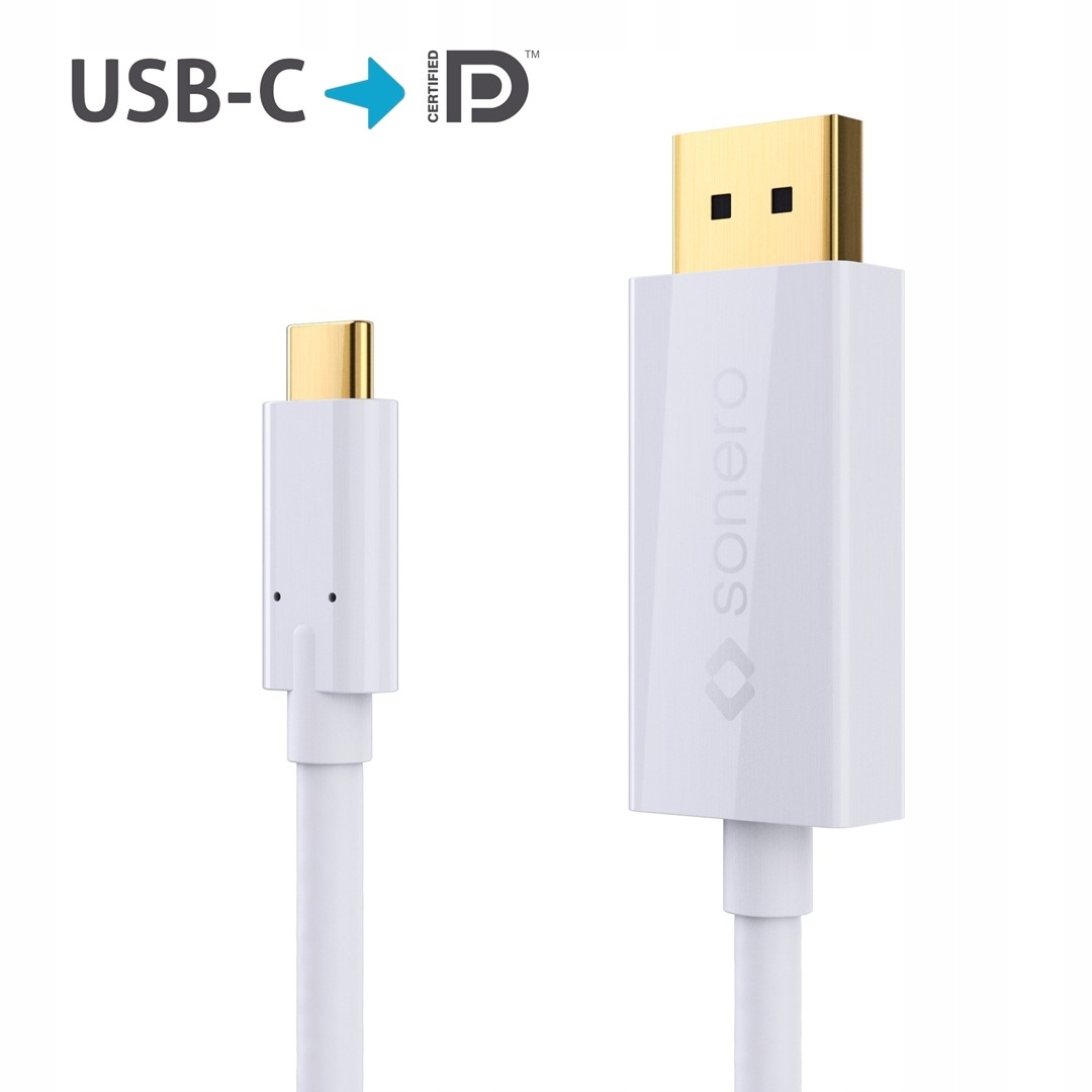 Sonero XUCC021-015 kabel USB-C/DP 1.3 4K60 1,5m