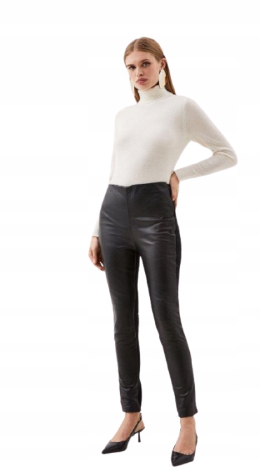 Karen Millen Dámské Černé Basic Kalhoty 36 1Y1Y