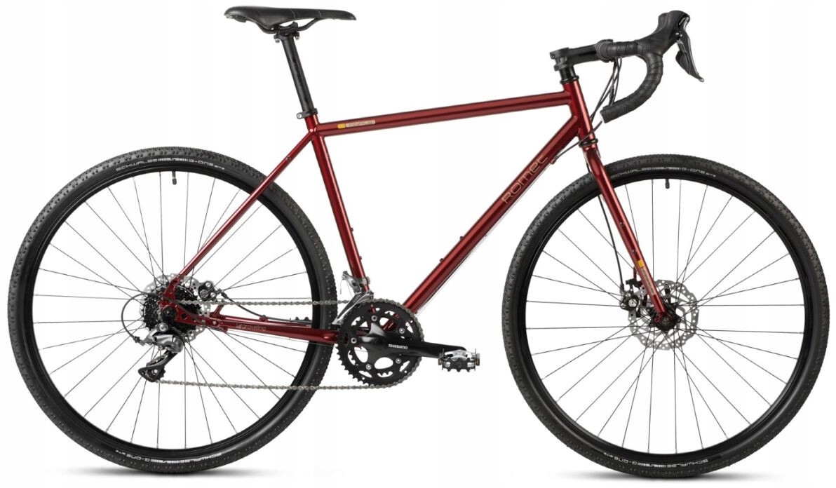 Rower gravelowy Romet Finale 28 S(52 cm) bordowy