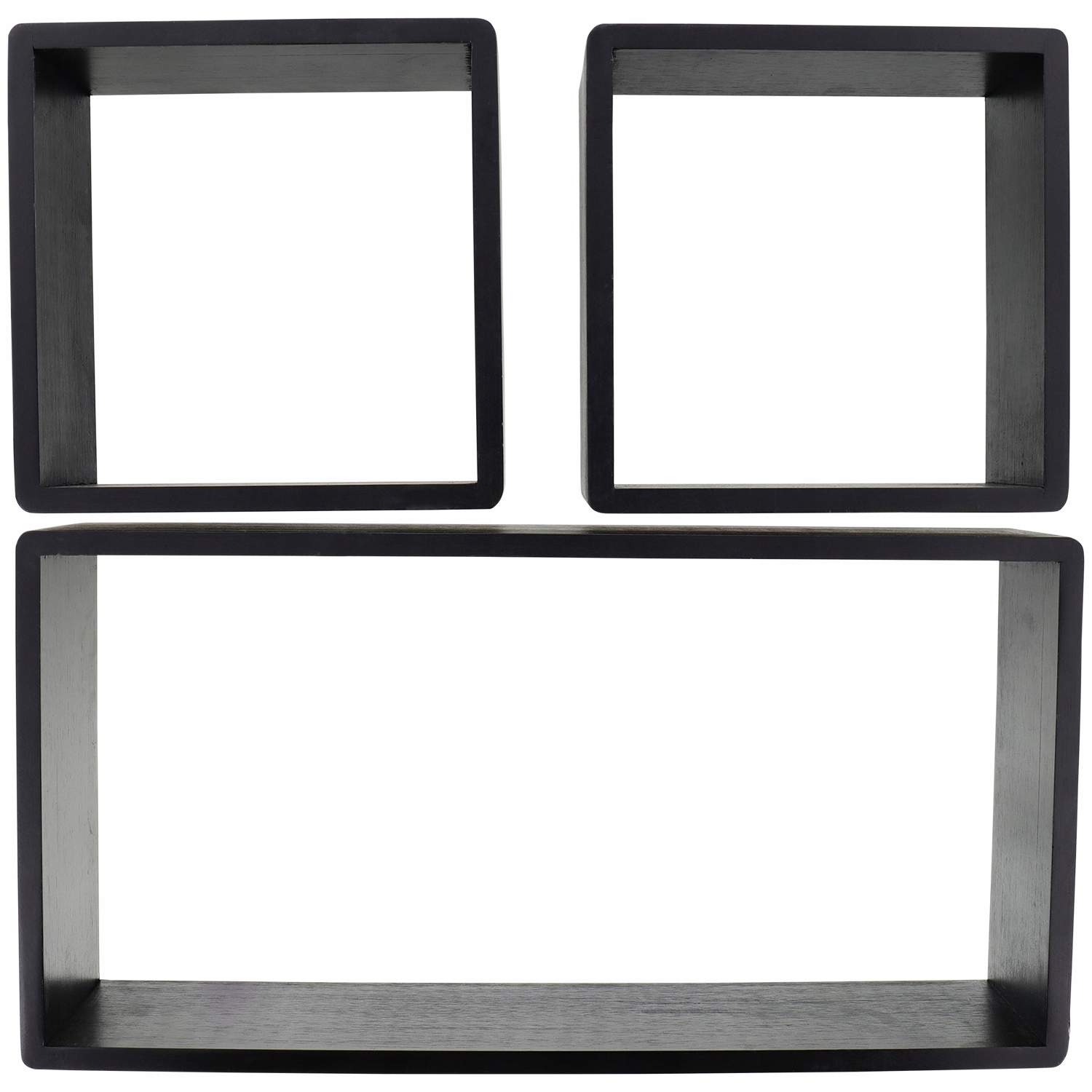 3 REGAŁ WISZĄCY PÓŁKA NA ŚCIANĘ SKRZYNKI BAMBUSOWE