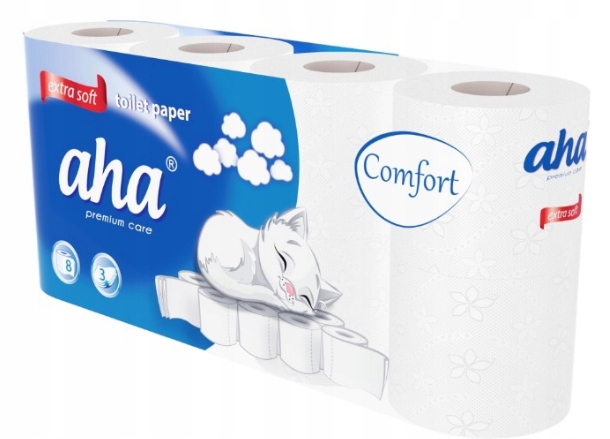 

Papier toaletowy Aha Comfort 3 warstwowy a'8