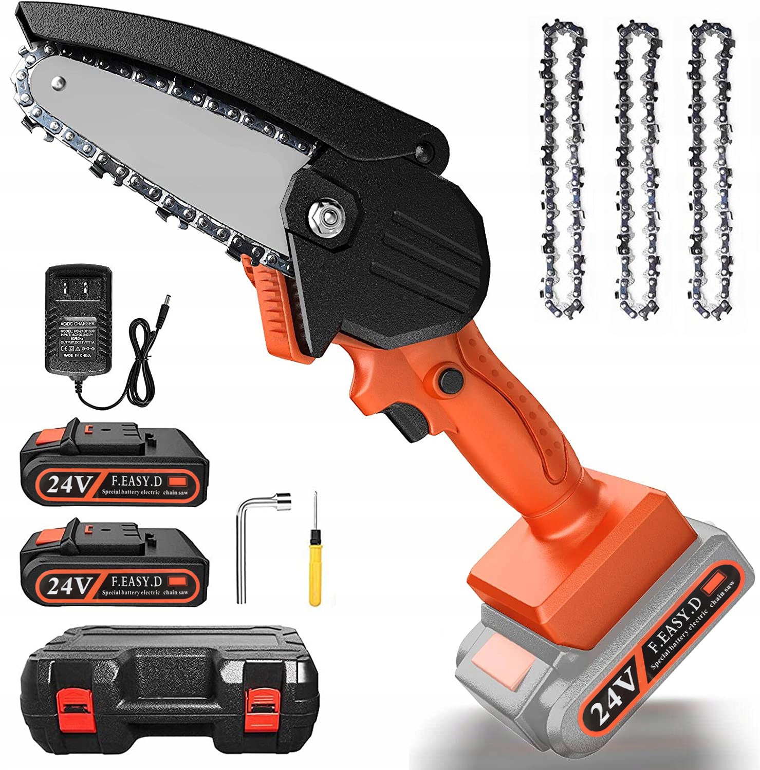 

Piła Łańcuchowa Akumulatorowa Pilarka 2xAKU Zestaw