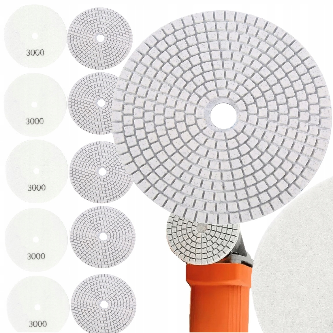 Diamantový Kotouč na broušení dlaždic 80 mm G3000 10 Kusů