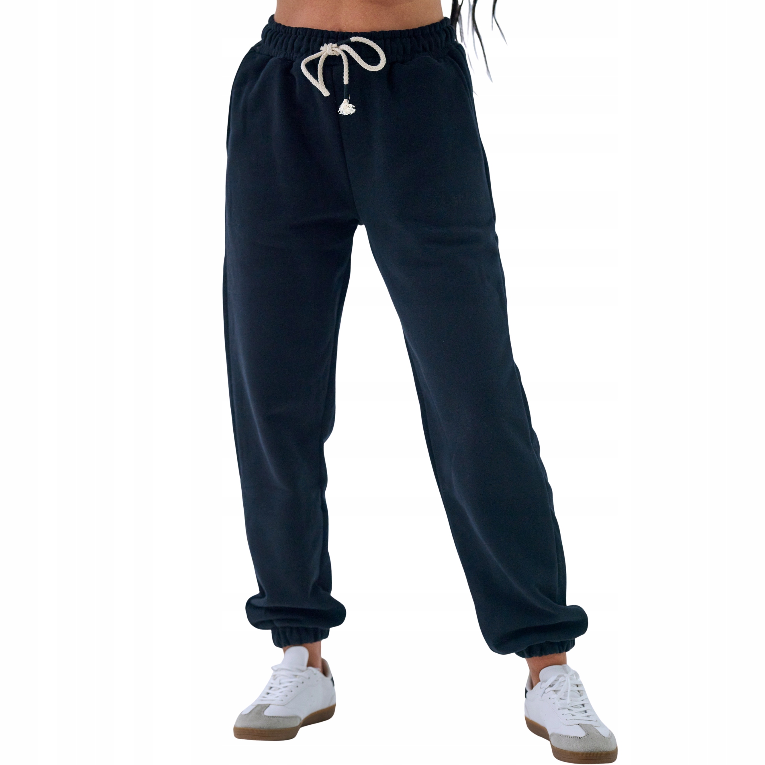 Dámské tepláky baggy jogger kalhoty na gumě Premium sada černá Xs/s