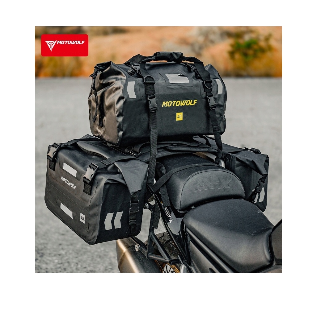 Taška rollbag válec na motocykl 40L Černá