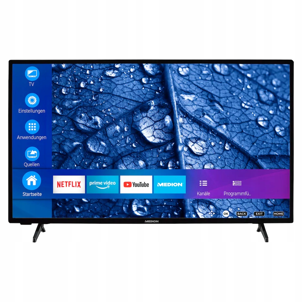 Telewizor Led 40'' Full Hd DVB-T2 Smart Tv Polskie Menu Czarny Wifi