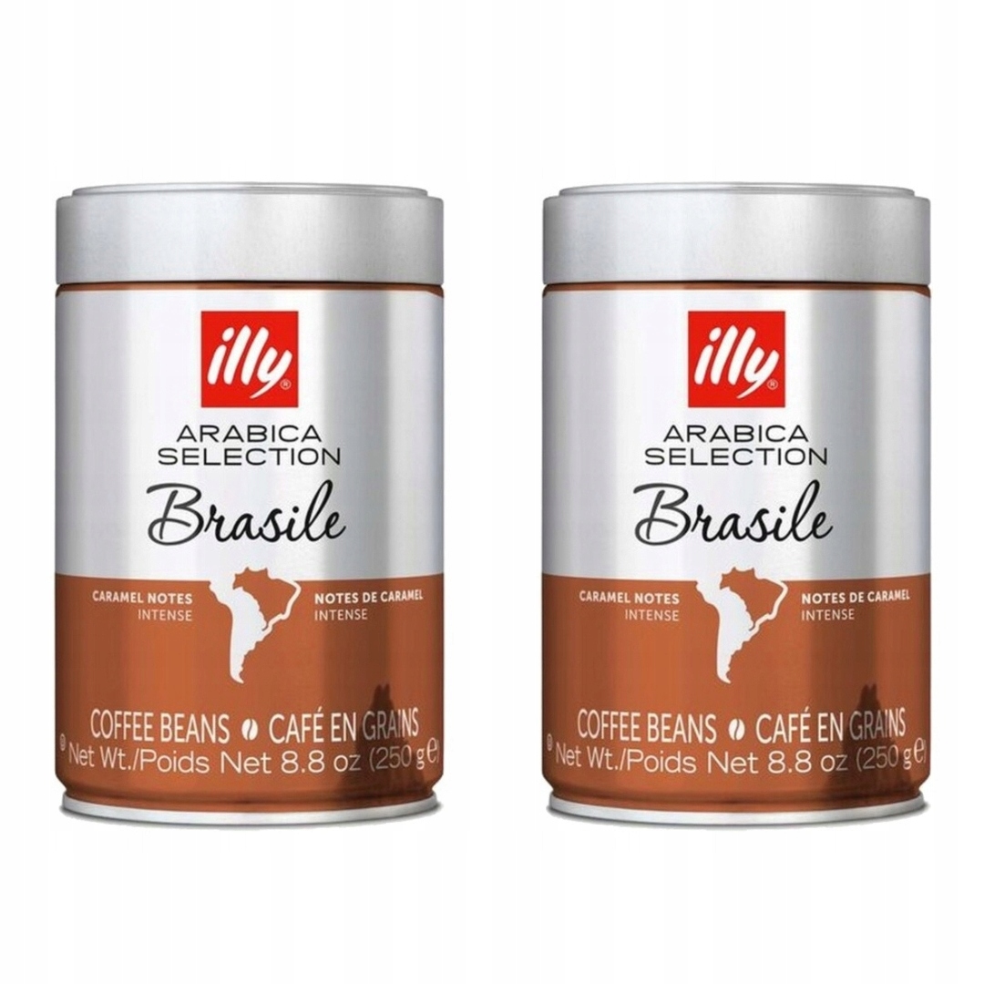 Levně Káva zrnková Illy v plechovce Monoarabica Brazil 100% arabica 250 g