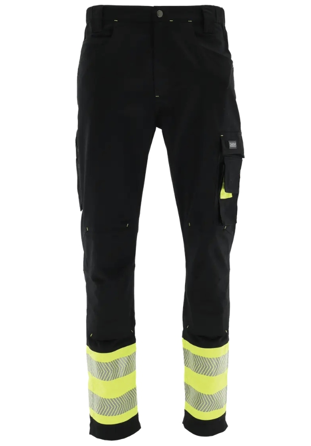 Spodnie Do Pasa Robocze Actiflex Neo Sara Polski Produkt r. 48 żółto-czarne