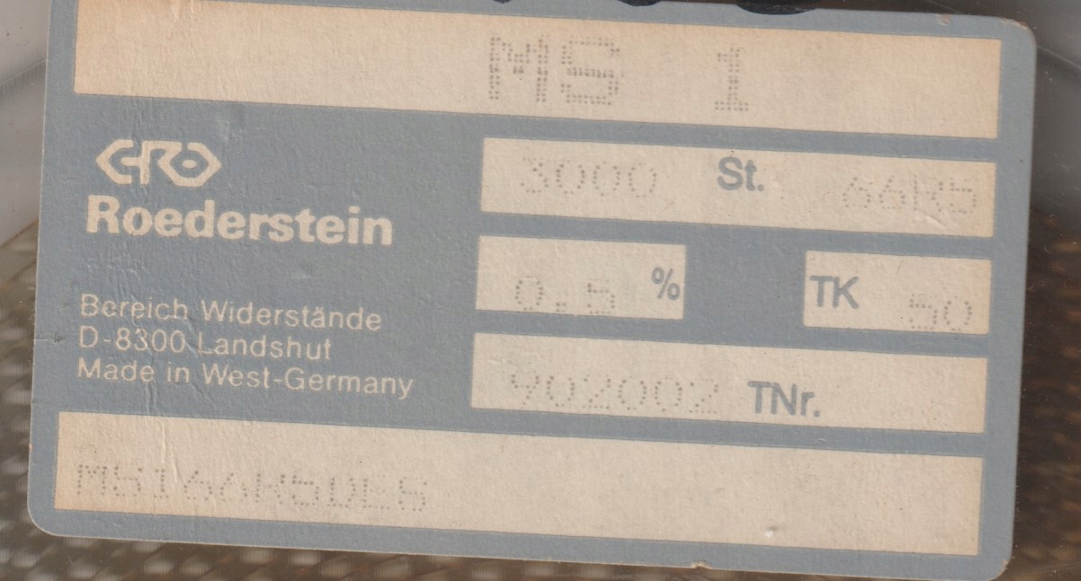 [100szt] 66R5 1% 50ppm rezystor Smd minimelf MS1 Roederstein low noise