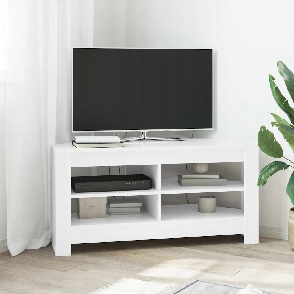 vidaXL RohováskříňnaTV Bílá 102 x 40,5 x 45 cm kompozitní dřevo
