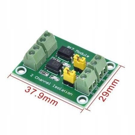 Moduł 2 kanałowego optoizolatora do sterowników PLC Stan opakowania oryginalne