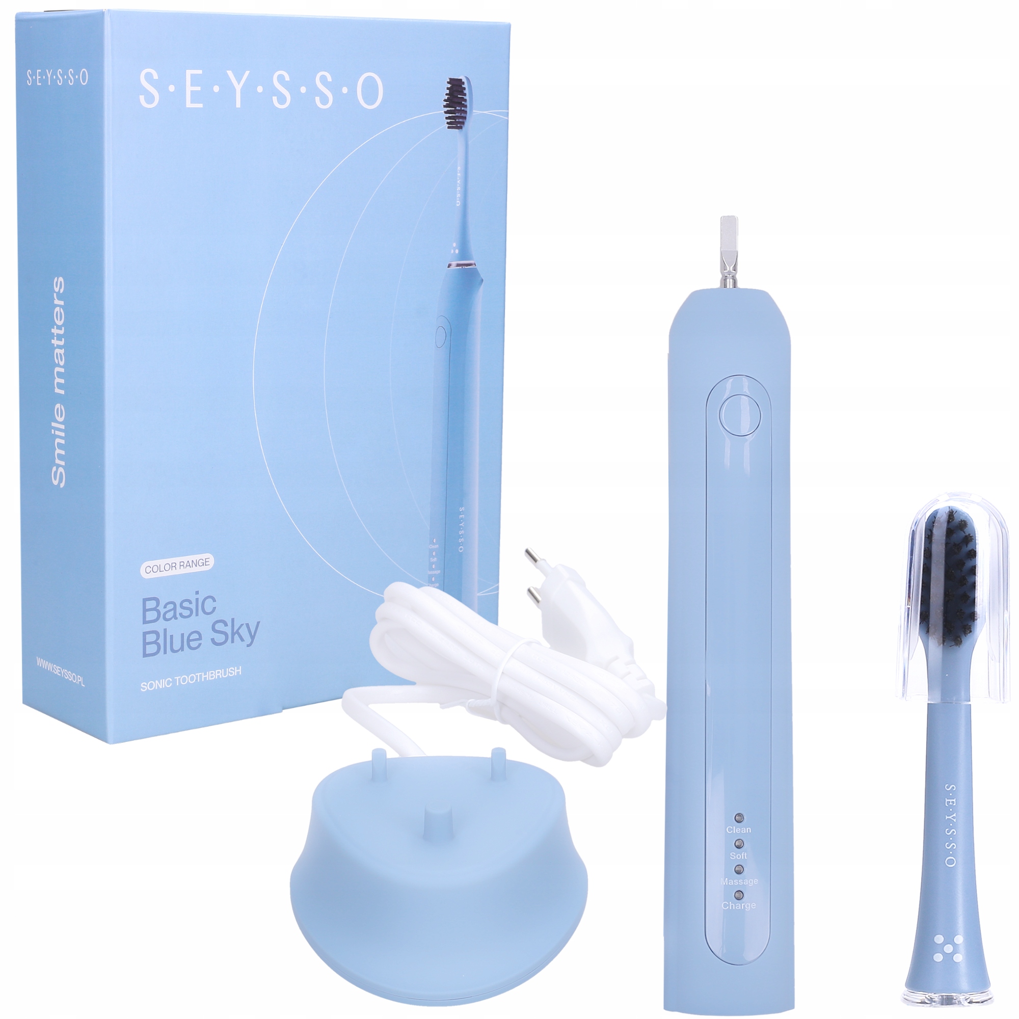 Szczoteczka soniczna Seysso Basic Blue Sky Niebieska