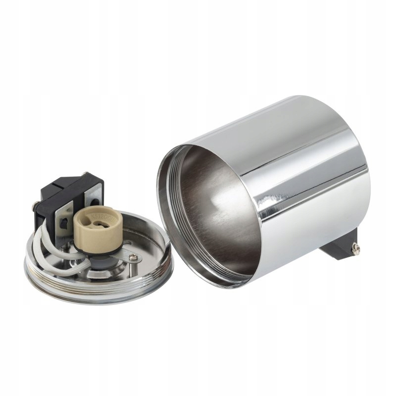 PLAFON LAMPA TUBA HERMETYCZNA OKRĄGŁA IP44 CHROM NOWODVORSKI CEARA 10713 Długość/wysokość 8.5 cm