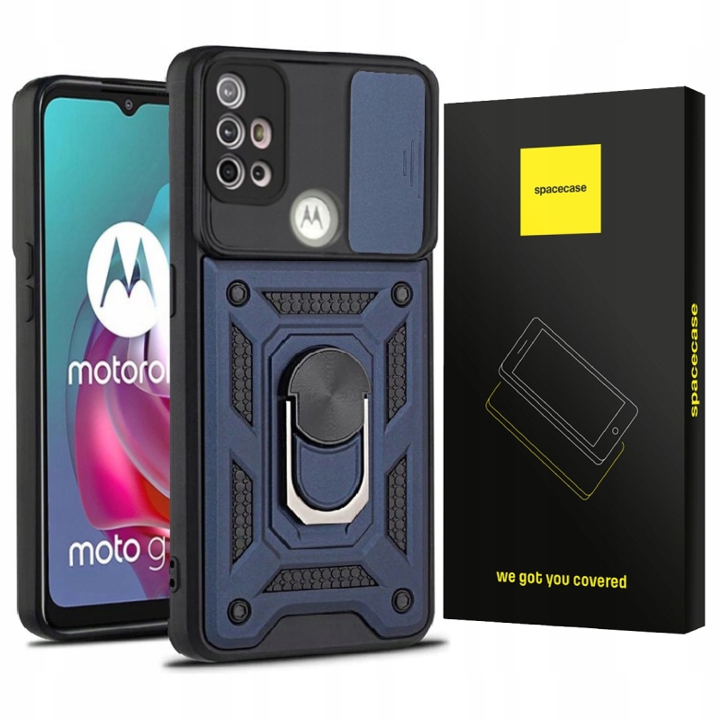 

Etui Do Moto G10 G30 Spacecase Camring Pancerne