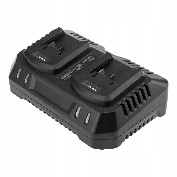 Dvojitá Nabíječka Pro Akumulátory Energy+ Graphite 58 G085-1
