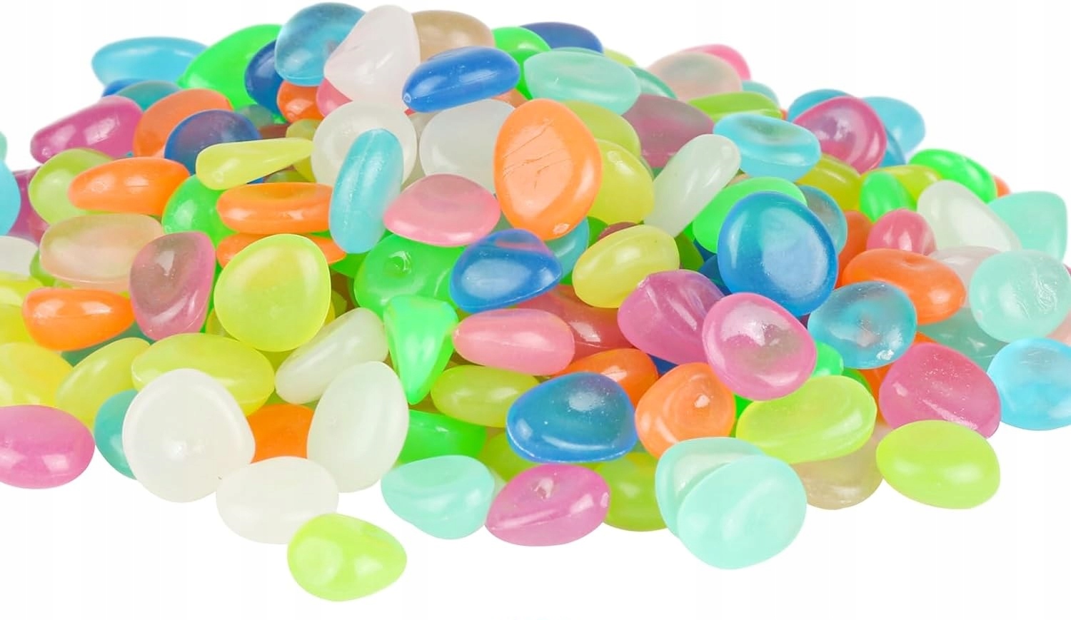 Levně 300 X Fluorescenční Kamínky Dekorace Květiny Zahrada Svítící Ve Tmě